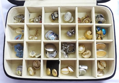 24 CLIP-IN VARIETY EARRINGS AND CASE SET