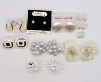 (10) PAIR OF VINTAGE EARRINGS