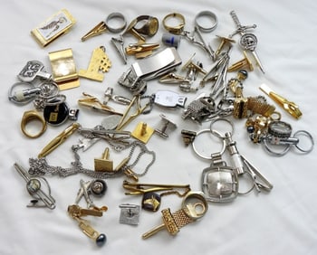 LARGE MEN'S DRESS JEWELRY AND MORE