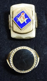2 PRETTY GOLD TONED RINGS