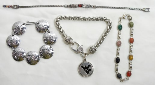 4 PRETTY VARIETY-STYLE BRACELETS