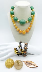 EARTH TONES FASHION JEWELRY LOT