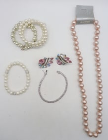 PEARL & RHINESTONE BRACELETS + MORE