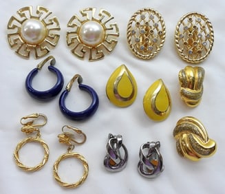 7 BEAUTIFUL VARIETY CLIP-ON EARRINGS