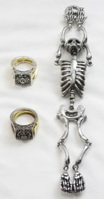 SPOOKY VINTAGE FASHION JEWELRY LOT