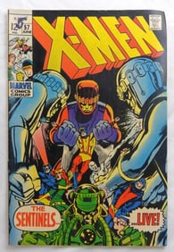 1969 X-MEN #57 MARVEL COMIC 12c ISSUE