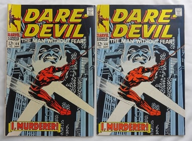 (2) 1968 DAREDEVIL #44 MARVEL COMICS
