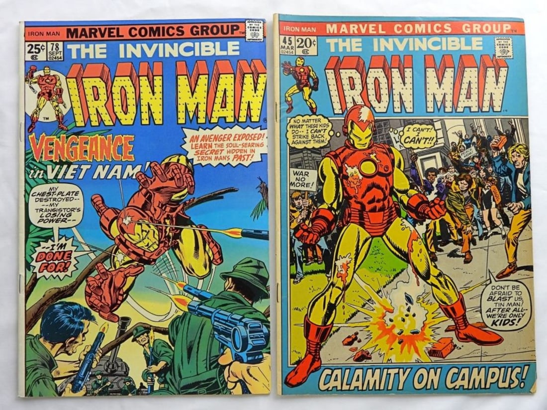 (2) MARVEL IRON MAN #45 & #78 COMICS (1 of 2)