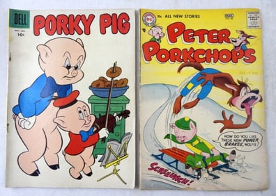 PETER PORKCHOPS & PORKY PIG COMICS
