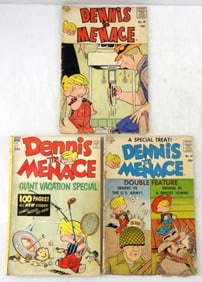 (3) VINTAGE DENNIS THE MENACE COMICS