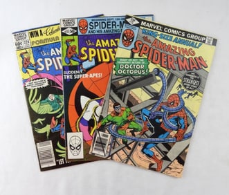 (3) THE AMAZING SPIDERMAN LOT- 1979-1981