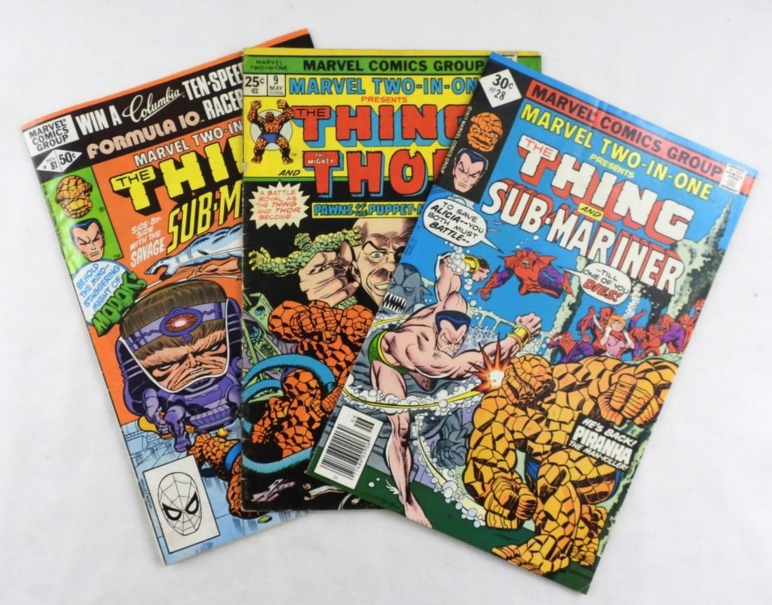 MARVEL TWO-IN-ONE #9, 28, 81 LOT (1 of 4)