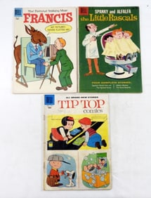 (3) DELL COMICS -FRANCIS, LITTLE RASCALS