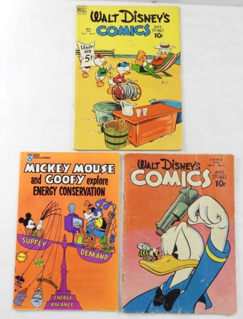 (3) WALT DISNEY DONALD DUCK COMICS + (1 of 2)