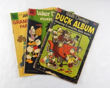 (3) DELL WALT DISNEY'S COMICS 1954-1957