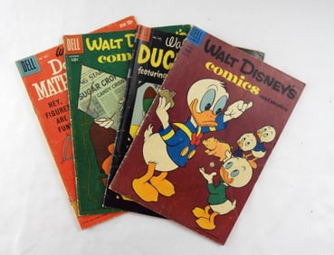 (4) WALT DISNEY COMIC LOT- 1953-1959