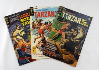 (3) GOLD KEY- TARZAN - 1968-1971