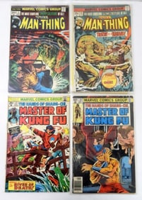 (4) MARVEL COMICS (2) THE MAN-THING &MORE