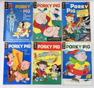 (6) SILVER AGE GOLD KEY PORK PIG COMICS