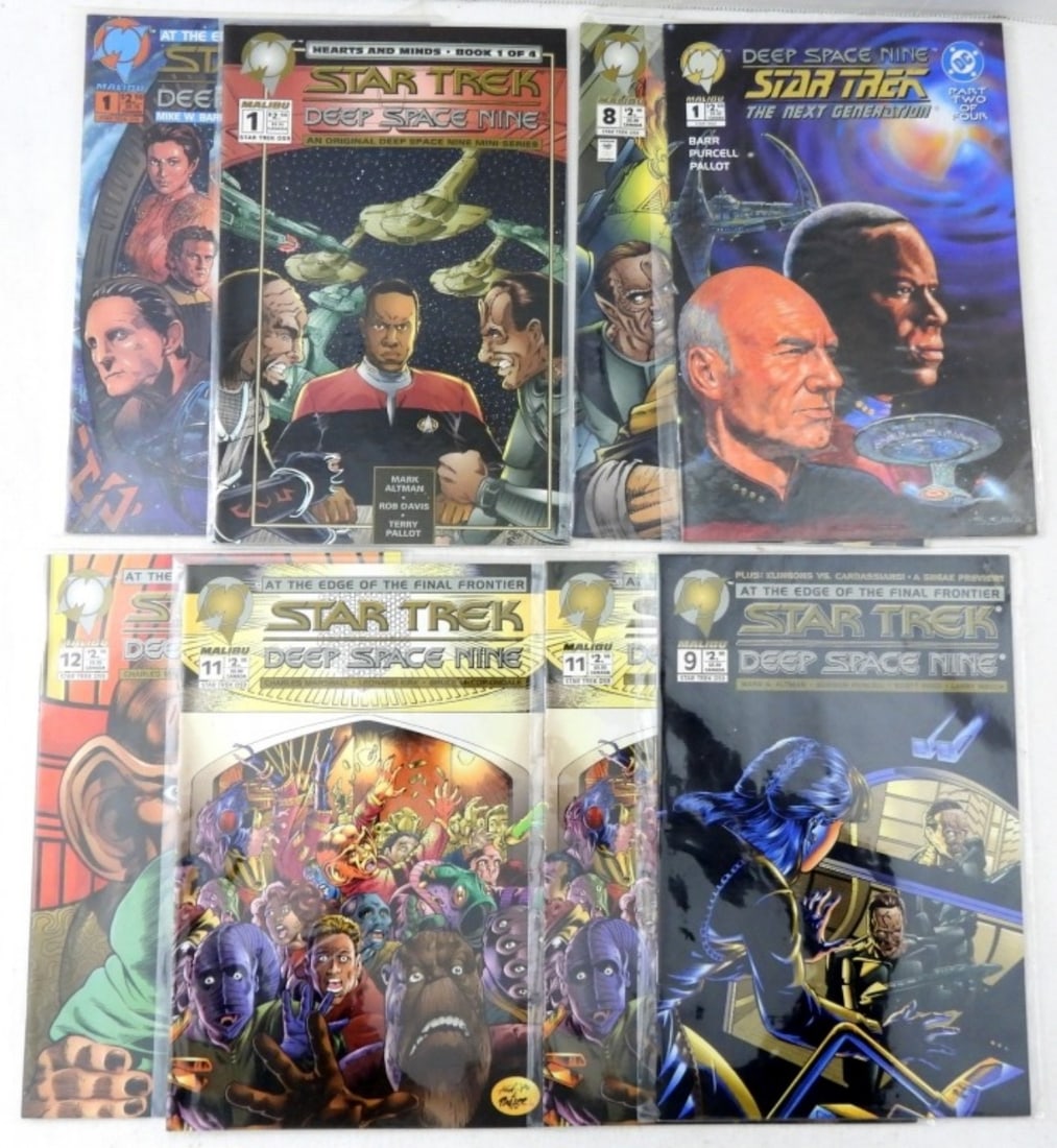 (8) STAR TREK MALIBU COMIC LOT (1 of 2)