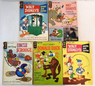 (5) GOLD KEY DONALD DUCK COMIC LOT