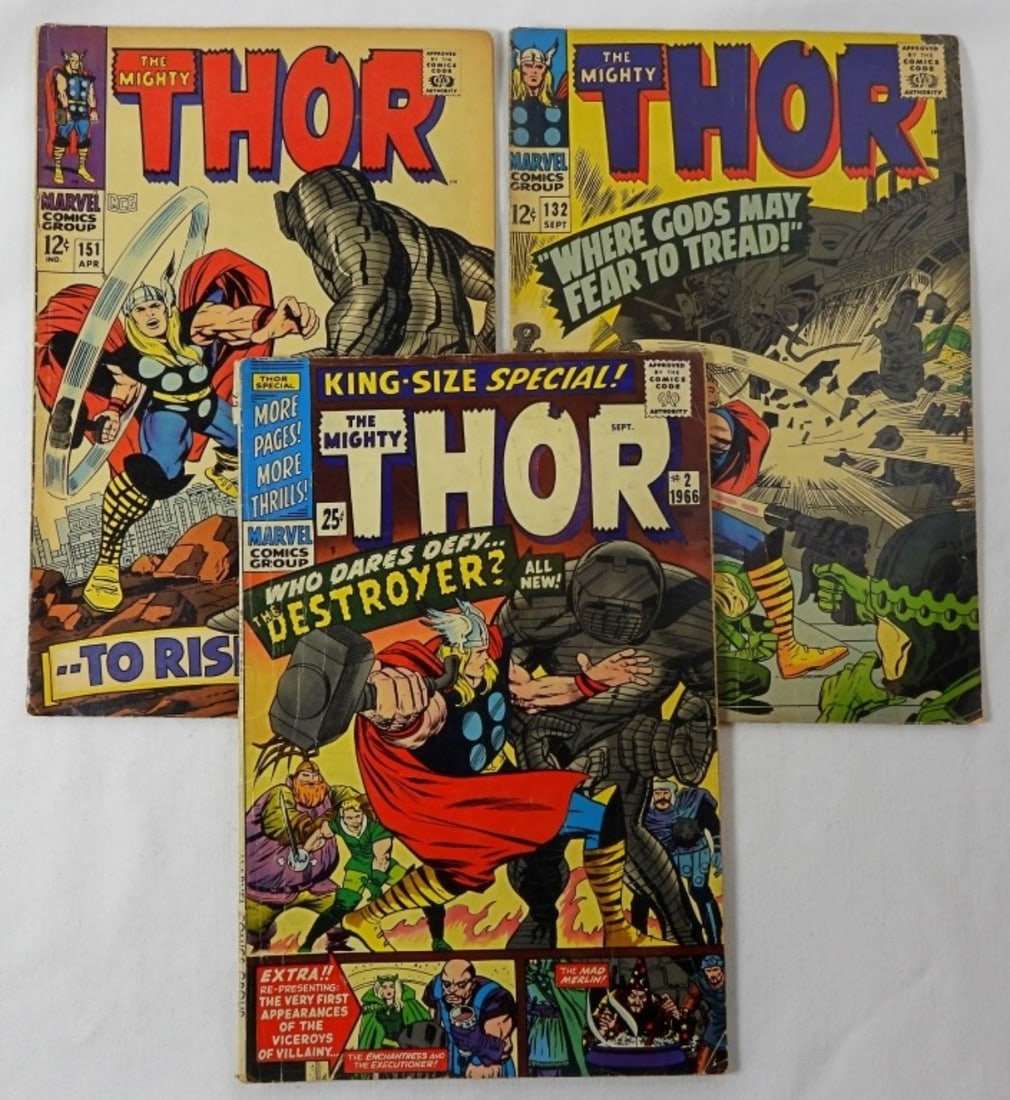 (3) MARVEL "THE MIGHTY THRO" COMIC LOT (1 of 3)