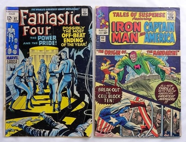 (2) MARVEL 12c COMIC BOOKS, FANTASTIC 4