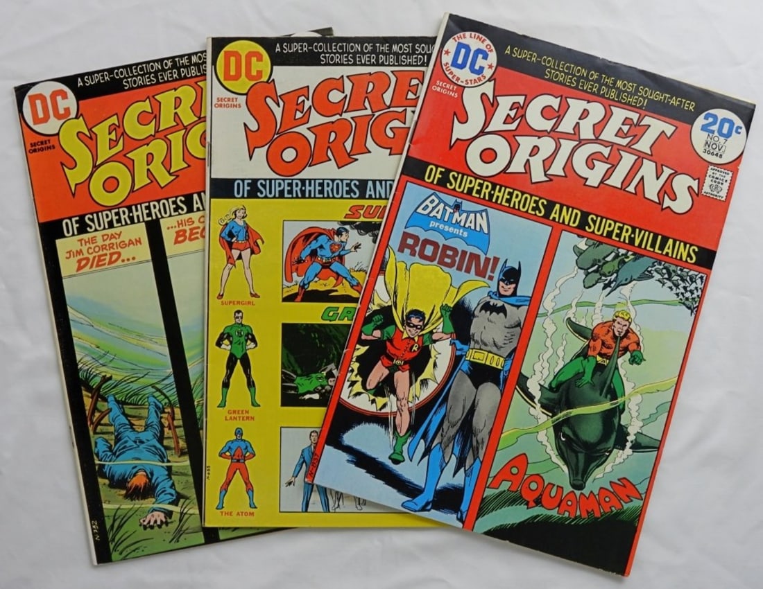 (3) DC COMICS SECRET ORIGINS #2, #5, #7 (1 of 3)