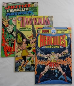 HERCULES #1, HAWKMAN #7, JUSTICE LEAGUE