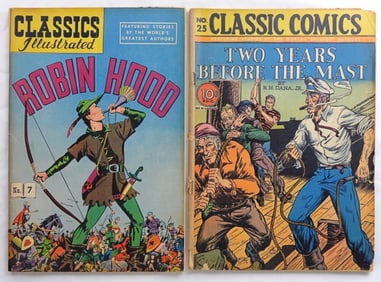 (2) CLASSIC ILLUSTRATED ROBIN HOOD No 7