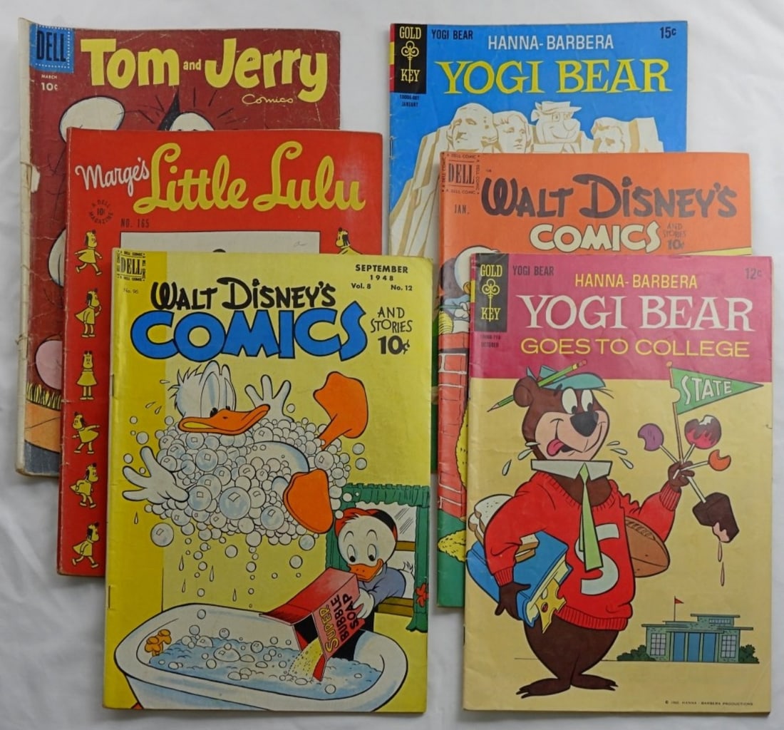 (6) VINTAGE DELL, GOLD KEY & DISNEY (1 of 2)