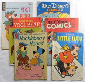 (6) VINTAGE DELL, GOLD KEY & DISNEY