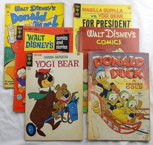 (6) VINTAGE DELL, GOLD KEY & DISNEY