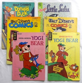 (6) VINTAGE DELL, GOLD KEY & DISNEY