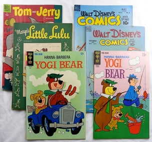 (6) VINTAGE DELL, GOLD KEY & DISNEY