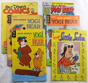 (6) VINTAGE DELL, GOLD KEY & DISNEY