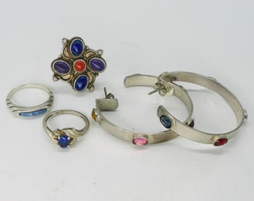 VTG SOUTHWEST RINGS & EARRINGS 925