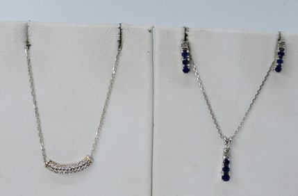 PETITE SAPPHIRE STERLING SET & MORE
