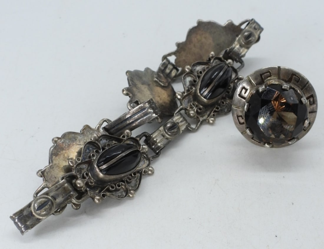 TAXCO STERLING RING, MEXICO BRACELET (1 of 3)