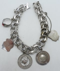 VTG STERLING CHARM BRACELET