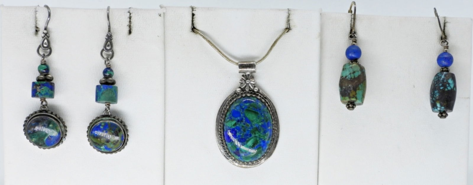 MALACHITE STERLING SET (1 of 1)