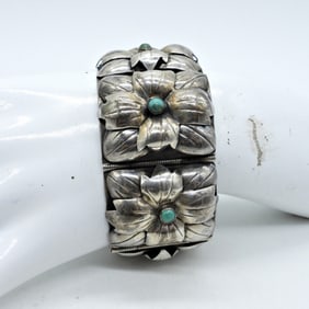 WIDE 925 MEXICO BRACELET WITH TURQUOISE