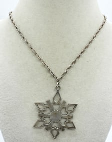 VTG 1982 SNOWFLAKE PENDANT 925