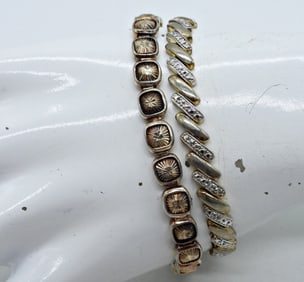 (2) STERLING VINTAGE BRACELETS