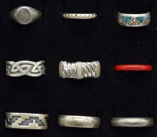 (9) STERLING FASHION BANDS