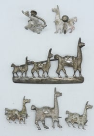 MEXICO 925 LLAMAS - PINS / EARRINGS