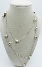 LONG STERLING FASHION NECKLACE
