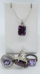 GORGEOUS PURPLE GEMSTONE RINGS & MORE