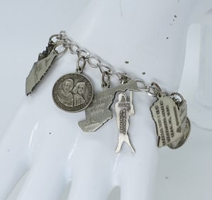 VTG STERLING CHARM BRACELET