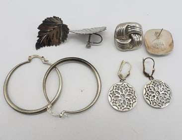(4) STERLING EARRINGS - 1 TAXCO